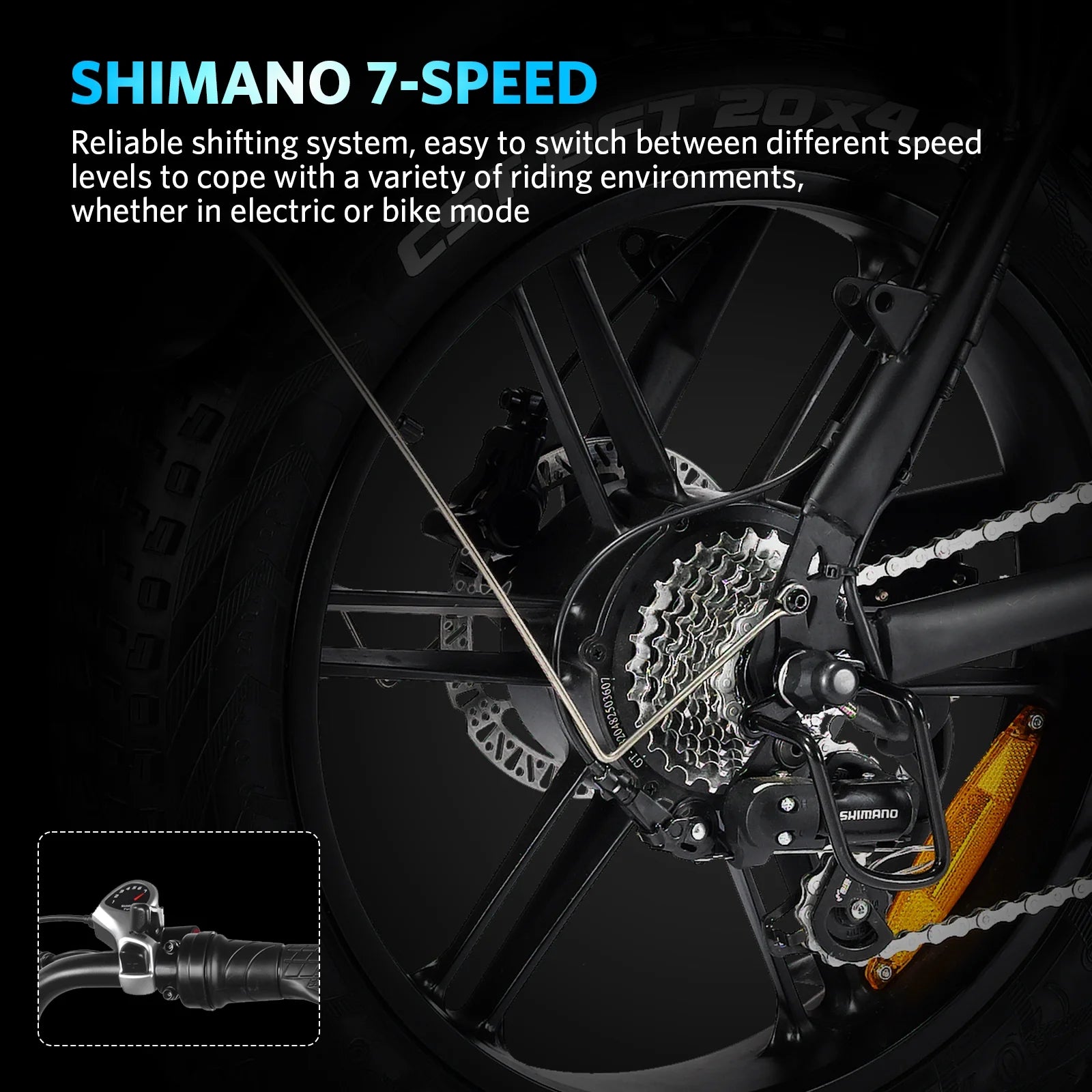 Hipatoo 26" Electric Bike 500W 20MPH E - Bike, 36V 10.4ah Battery, Ebike for Adults, E Bike UL2849 - Product image 23