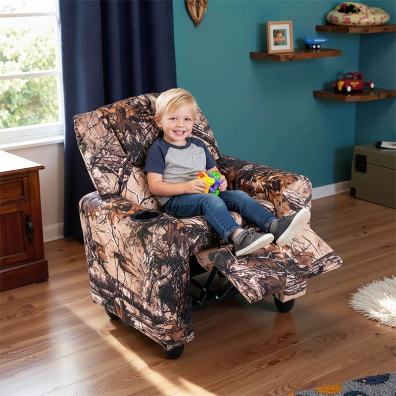 Kids Recliner Chair with Cup Holder & Side Pocket, Adjustable Toddler Lounge Sofa - Product image 48