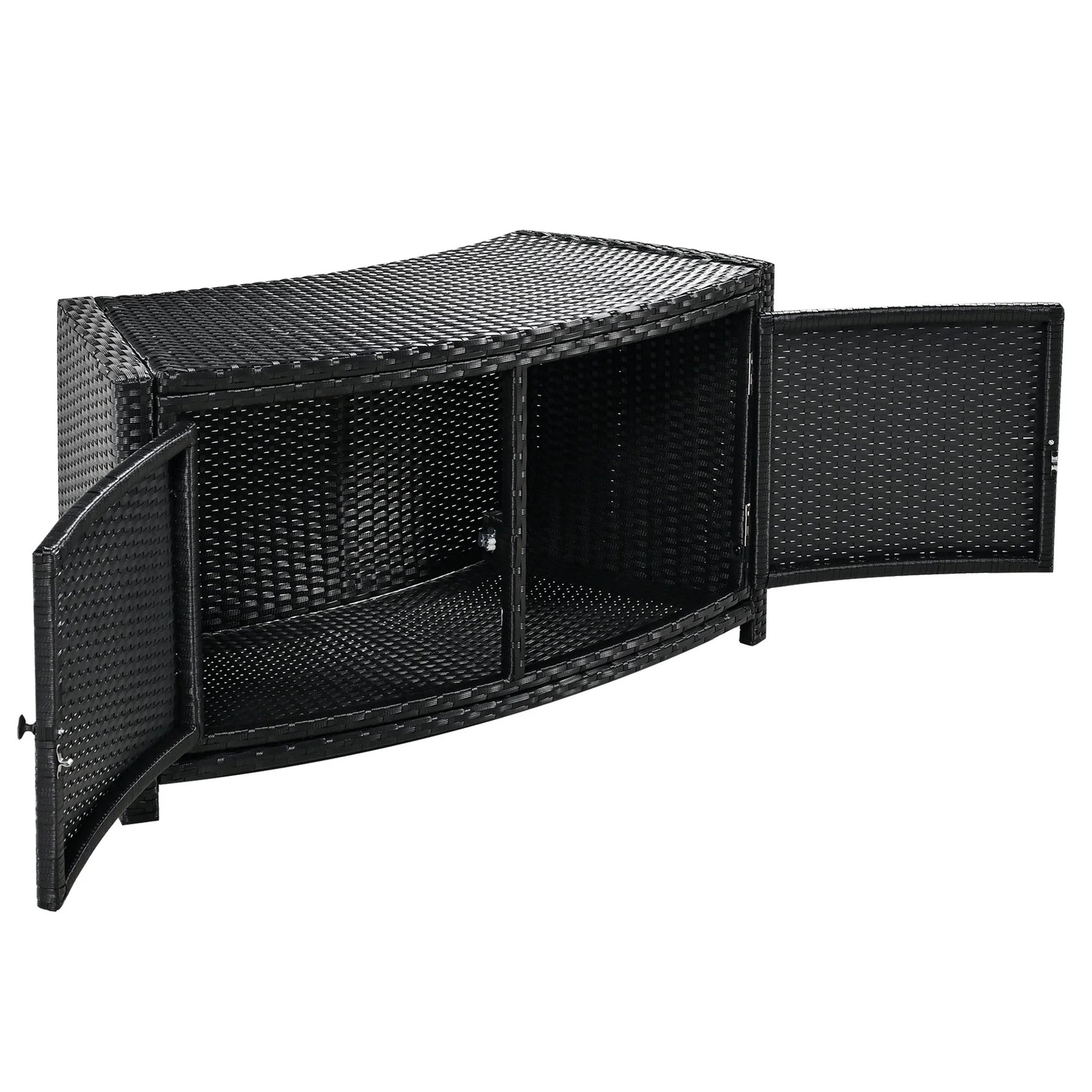Round Hot Tub Surround Furniture, Spa Surround Outdoor Rattan Sectional Sofa Set with Mini Sofa - Product image 23