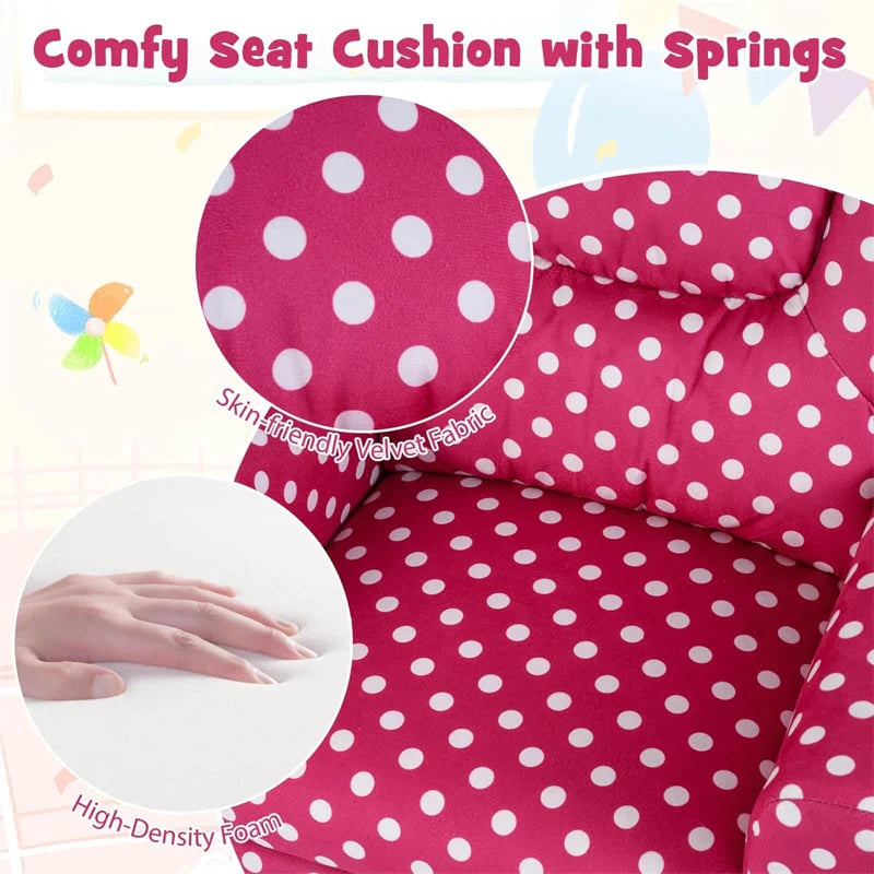 Kids Recliner Chair with Cup Holder & Side Pocket, Adjustable Toddler Lounge Sofa - Product image 74