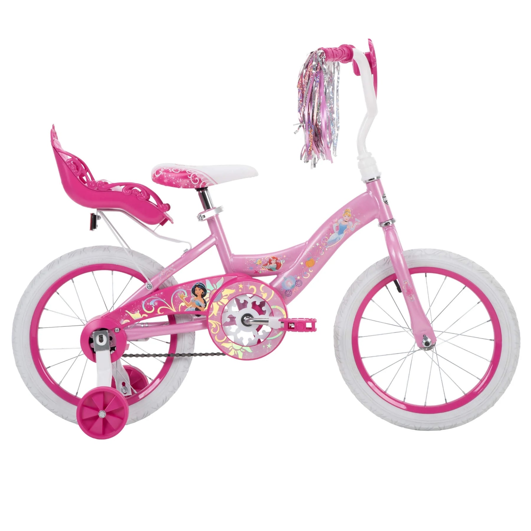 Princess Girls' 16" Sidewalk Bike with Training - Wheels by Huffy, Pink - Product image 1