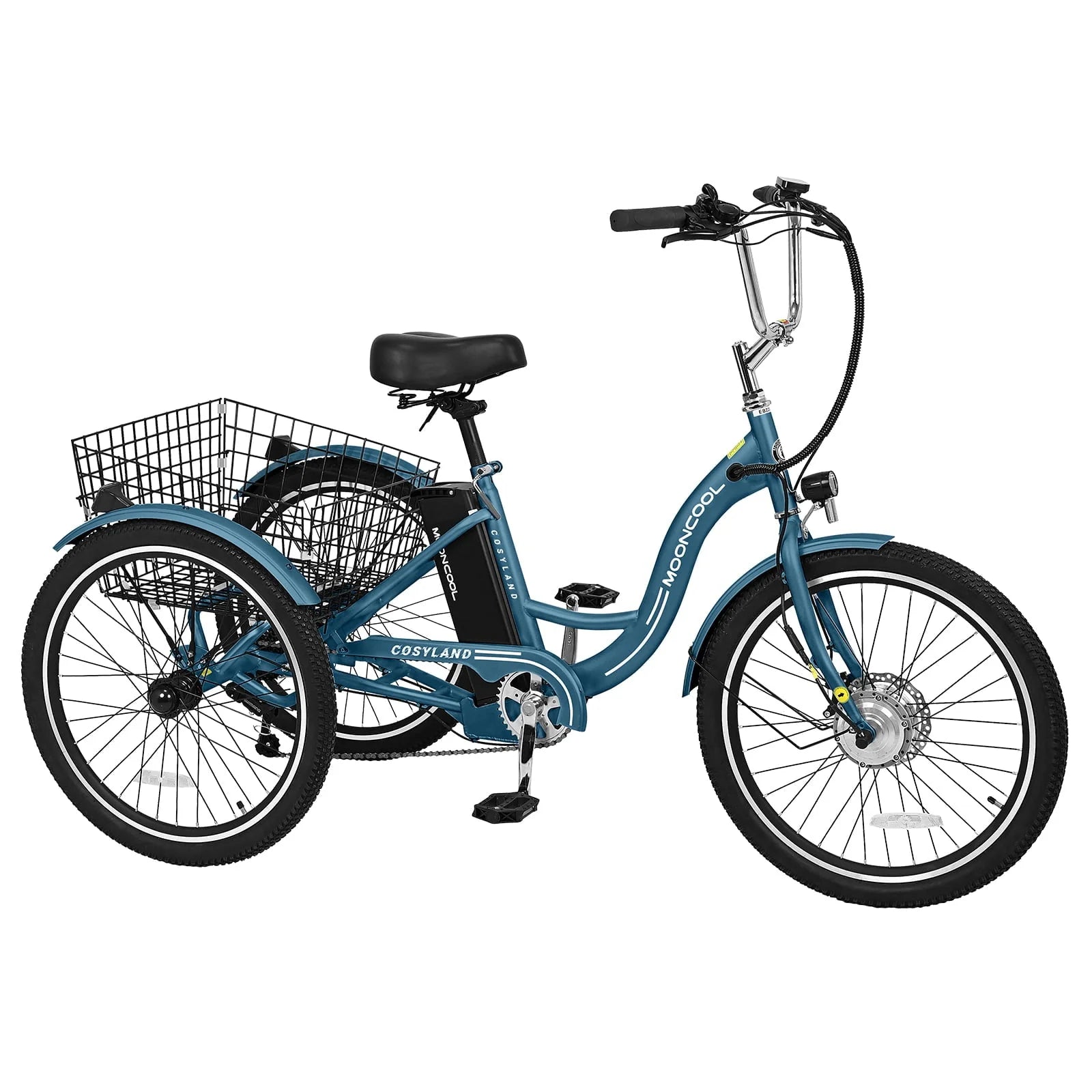 Lilypelle Electric Tricycle, 3 Wheel Motorized Bicycle, with 350W Motor 36V 10.4AH Lithium Battery UL - Product image 13