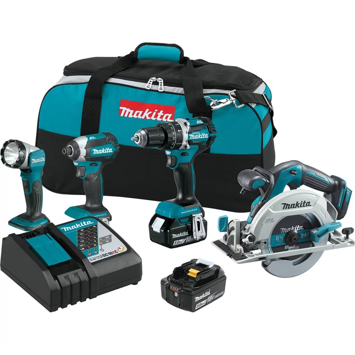 Makita 18V LXT Lithium - Ion 4 - Pc. Combo Kit (5.0ah) - Product image 1