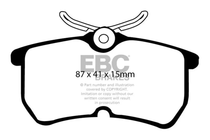 EBC - Rear Yellowstuff Pad PN DP41218R
