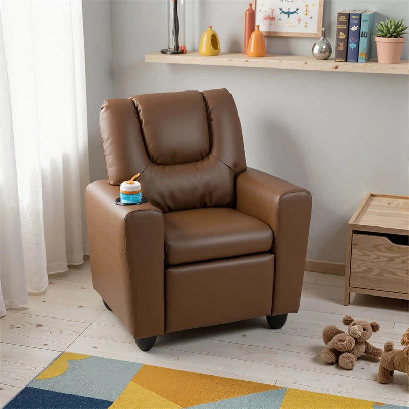 Kids Recliner Chair with Cup Holder & Side Pocket, Adjustable Toddler Lounge Sofa - Product image 38