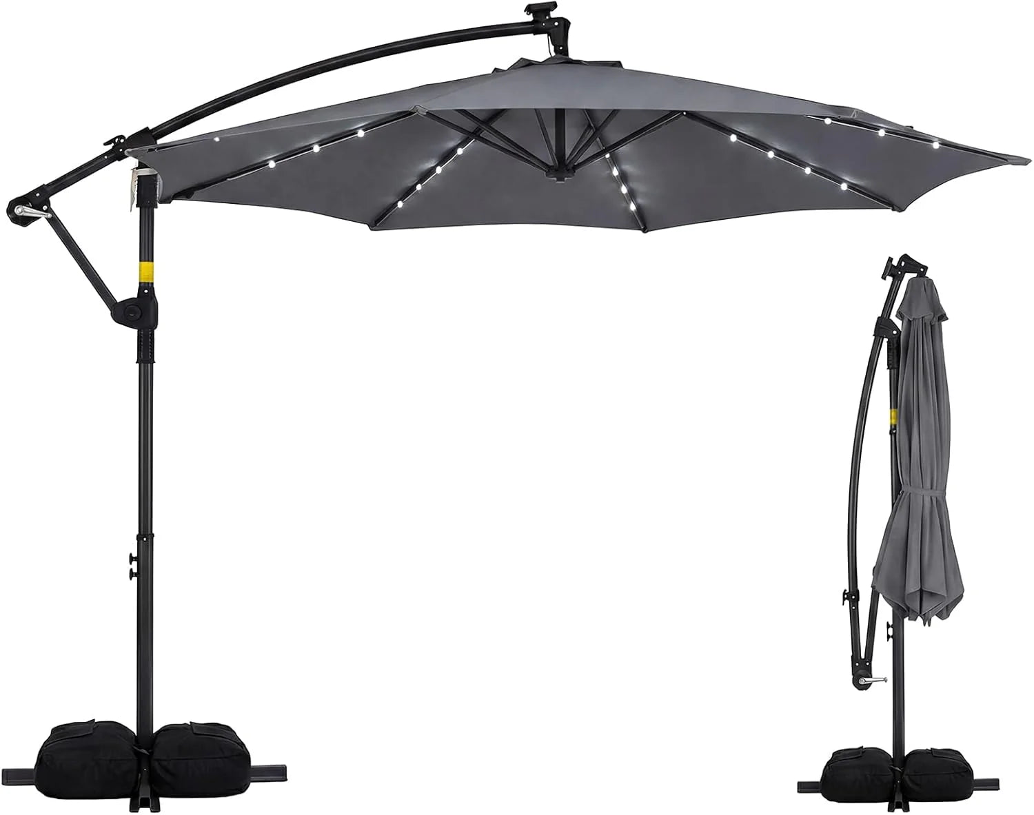 Tangkula 10ft Solar Patio Umbrella with Base Included - Product image 14