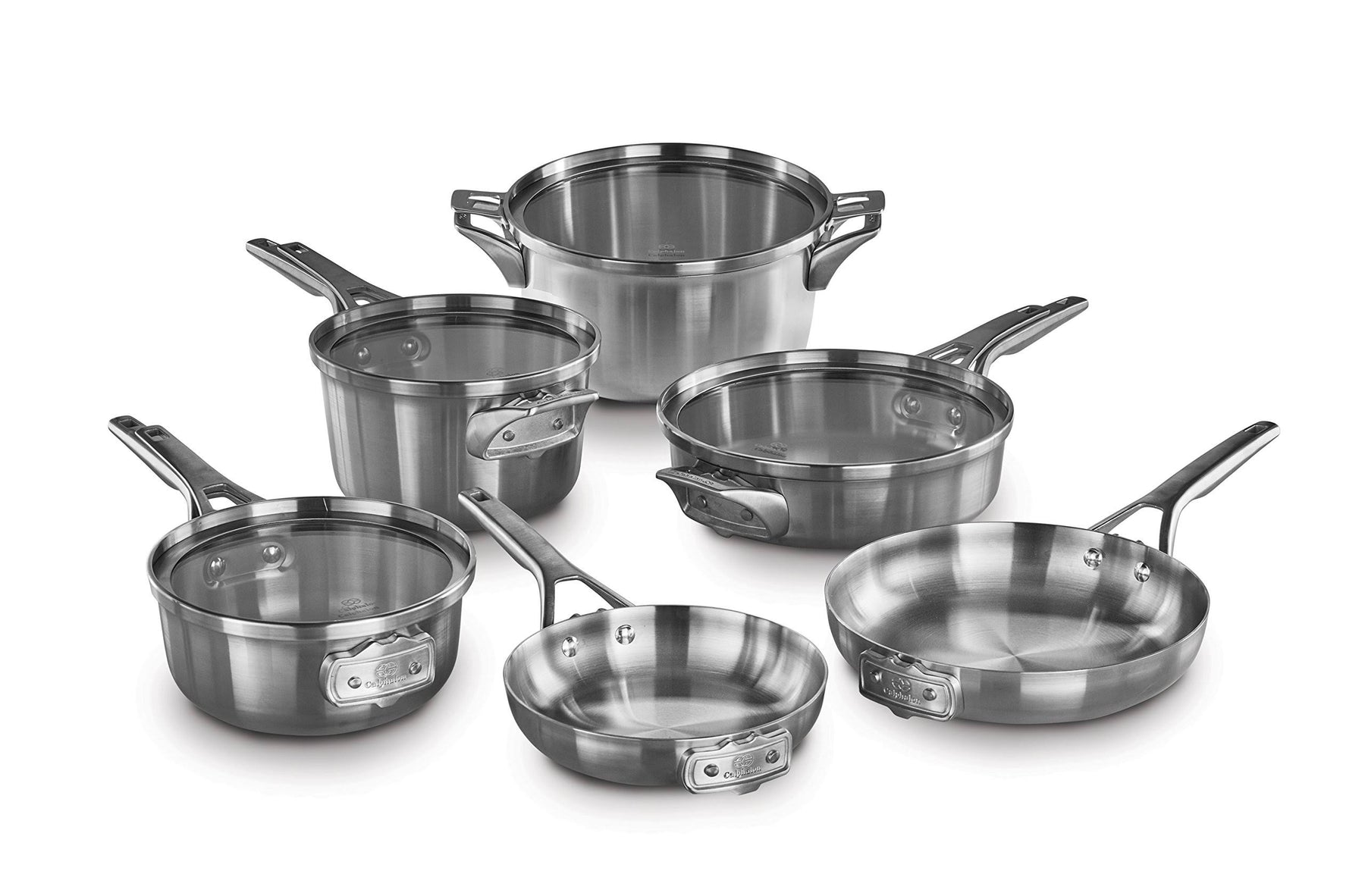 Calphalon Premier 10-pc. Space-Saving Stainless Steel Cookware Set - Product image 1
