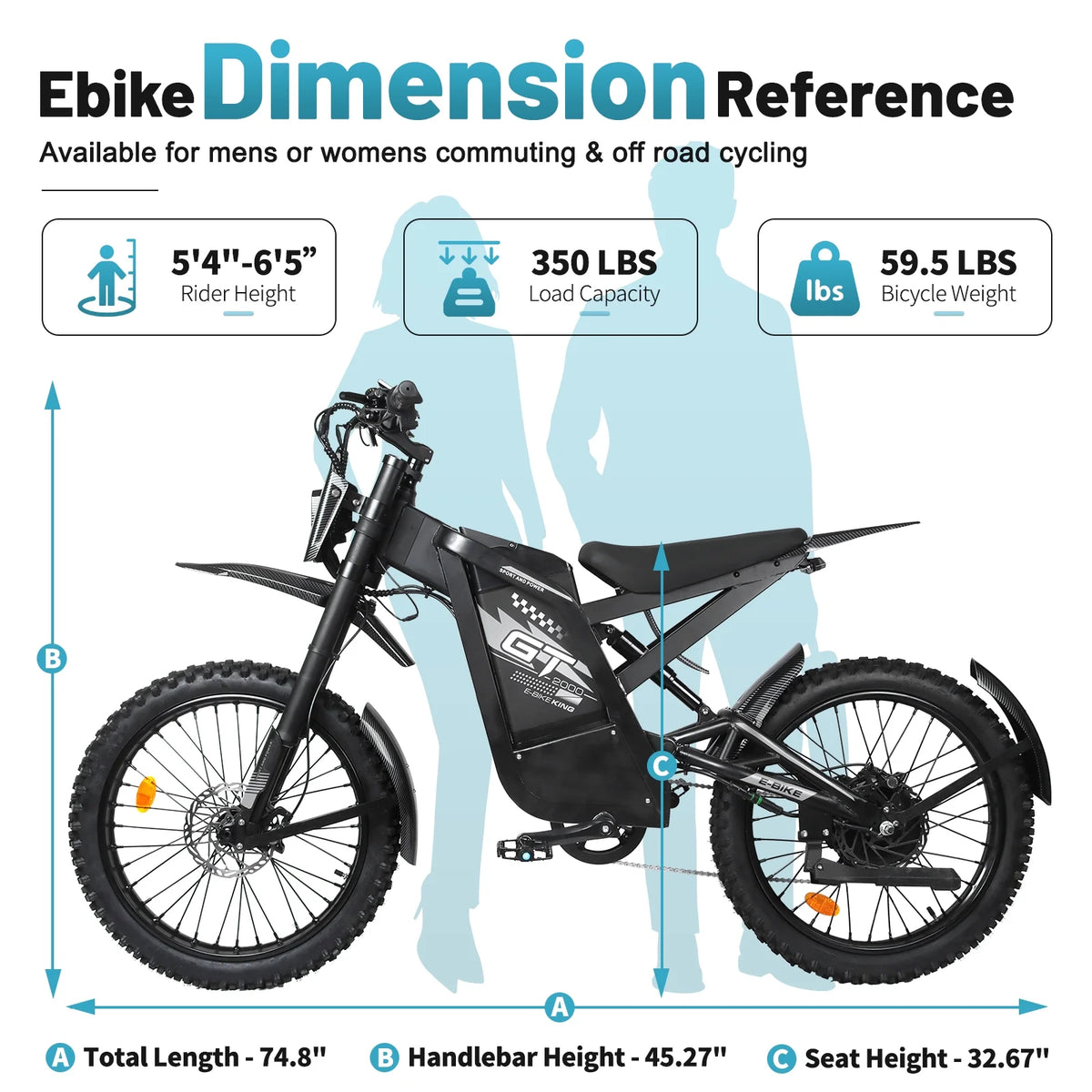 Hipatoo 26" Electric Bike 500W 20MPH E - Bike, 36V 10.4ah Battery, Ebike for Adults, E Bike UL2849 - Product image 28