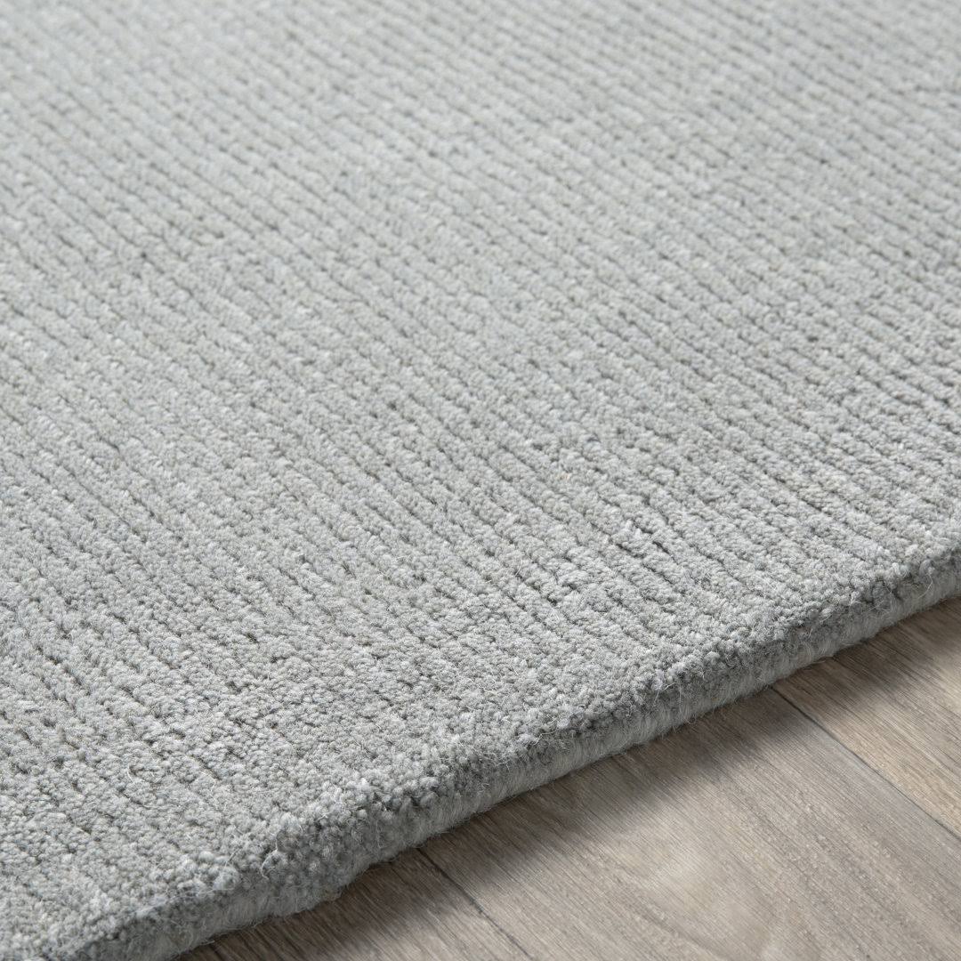 Crowe Hand Loomed Wool Gray Area Rug AllModern Rug Size: Rectangle 3'3" x 5'3" - Product image 1