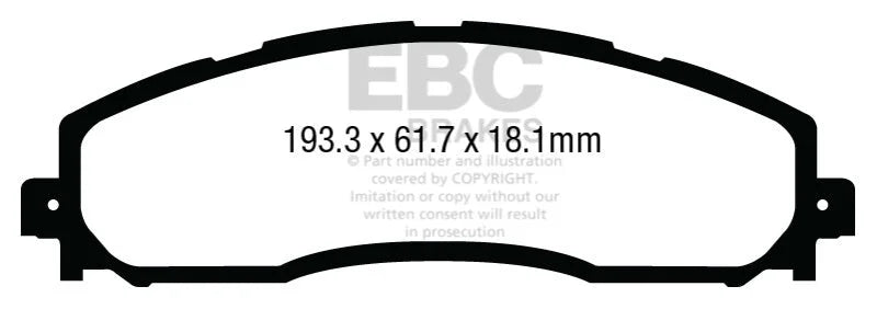 EBC Extra Duty - Rear Pad PN ED93016