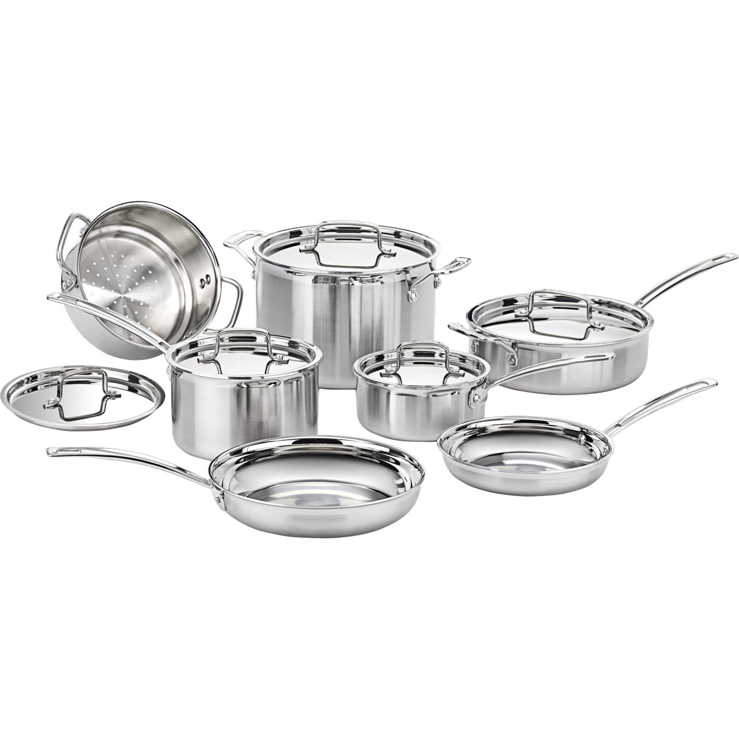 Cuisinart MultiClad Pro 12-Piece Stainless Steel Cookware Set - Product image 1