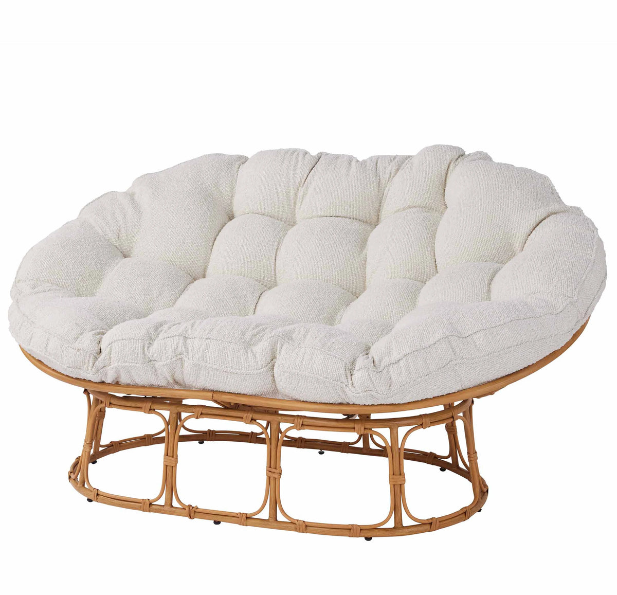 Better Homes & Gardens Double Papasan Accent Chair, Cream Boucle - Product image 2