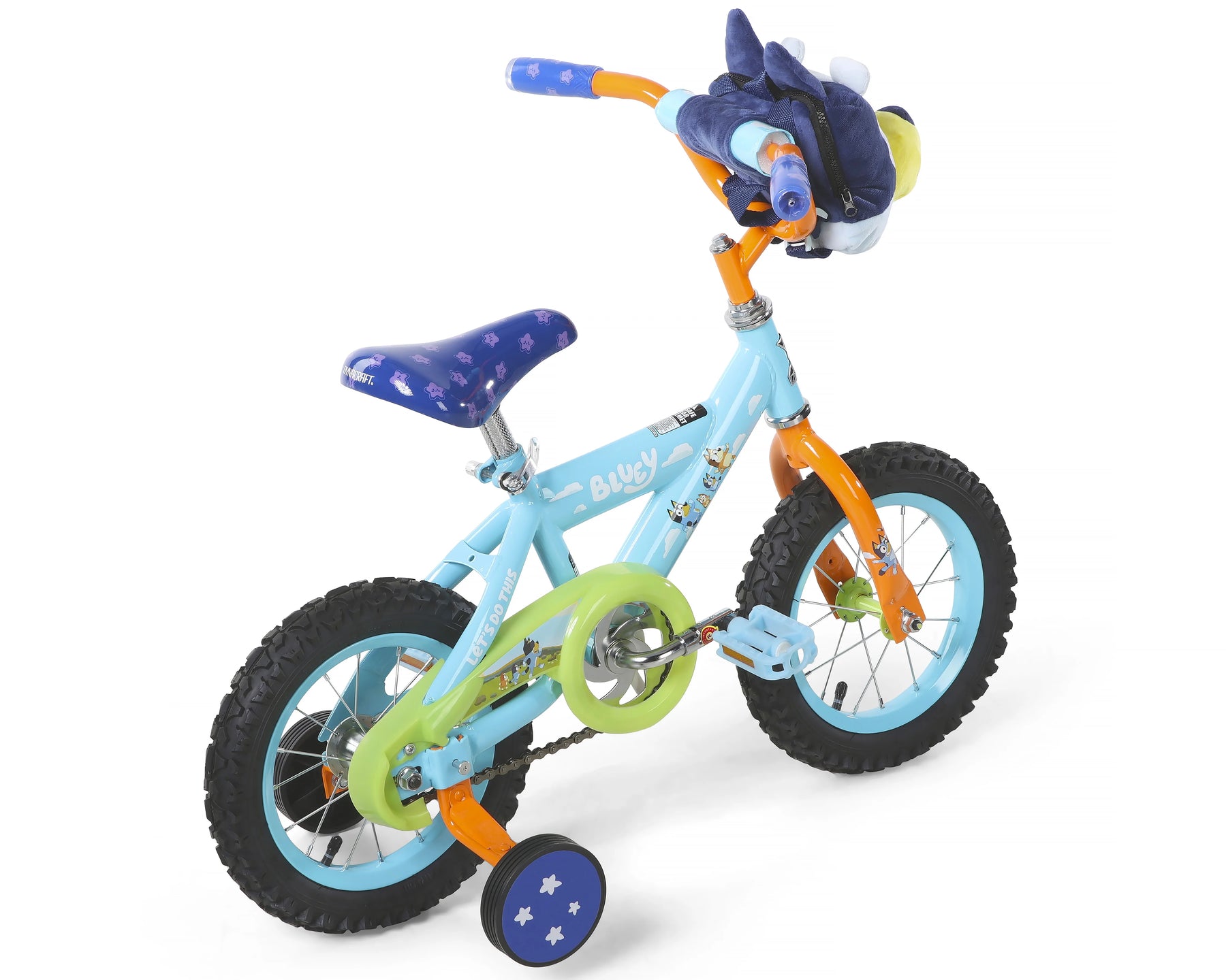 Bluey 12 - Inch Kids BMX Bike with Training Wheels, Plush Bag, Steel Frame, Coaster Brake, Ages 3 - 5 - Product image 3
