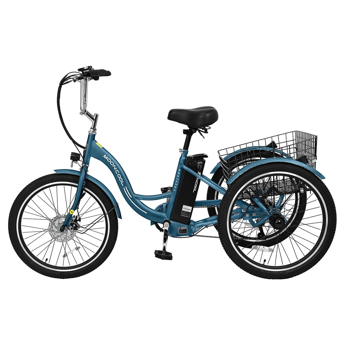 Lilypelle Electric Tricycle, 3 Wheel Motorized Bicycle, with 350W Motor 36V 10.4AH Lithium Battery UL - Product image 14