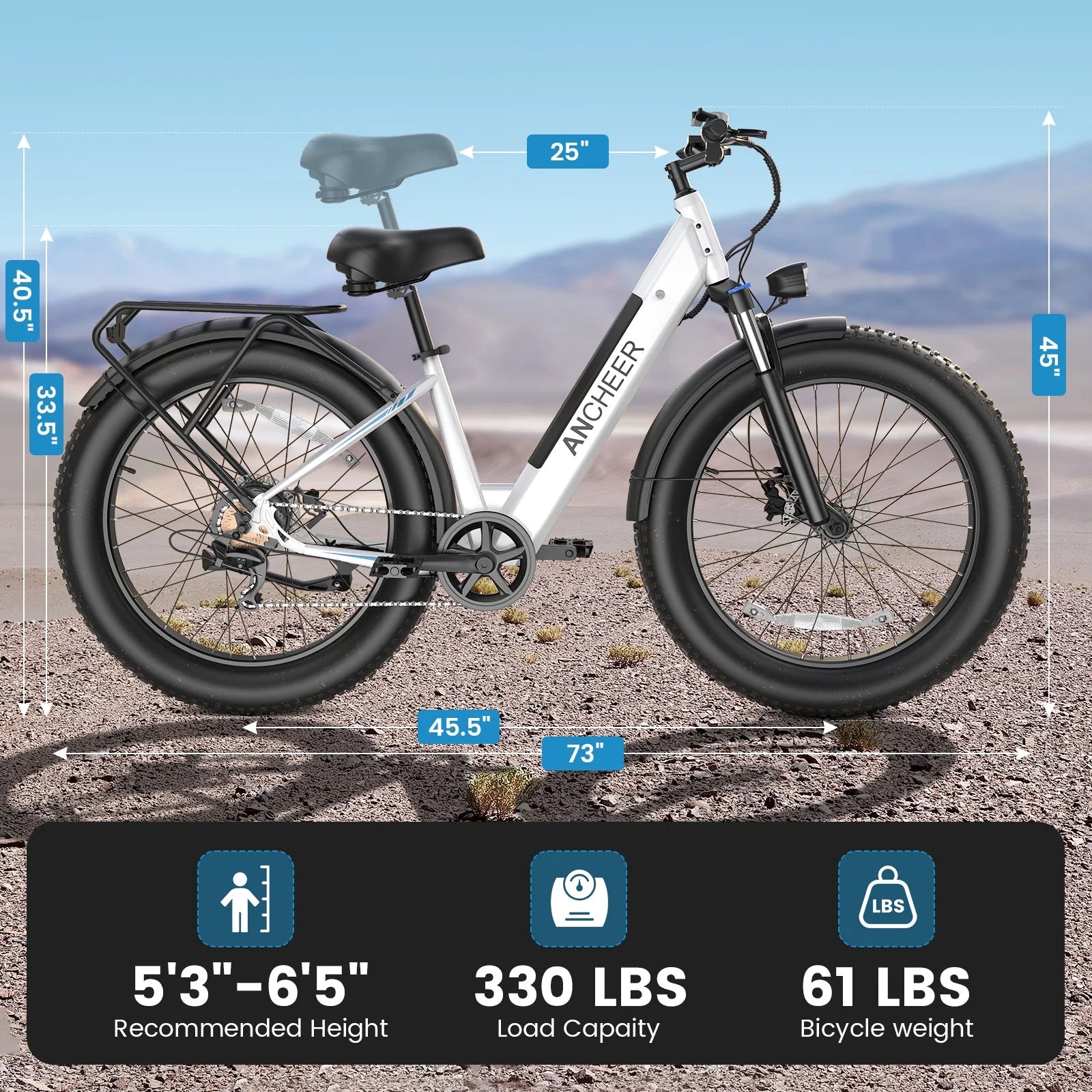 ANCHEER Electric Bike for Adults, 750W Ebike, 28MPH 60miles Electric Mountain Bike - Product image 19