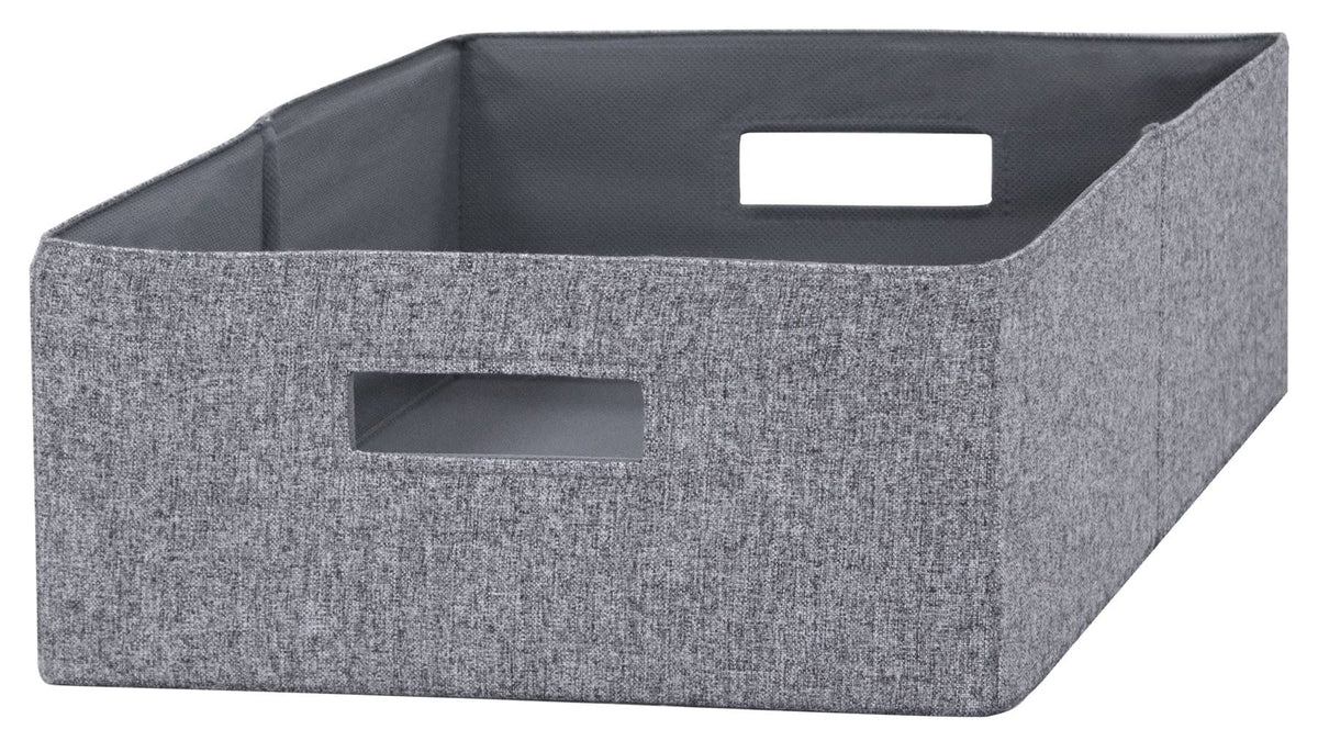 Better Homes & Gardens Half-Size Fabric Storage Bin, Gray - Product image 1