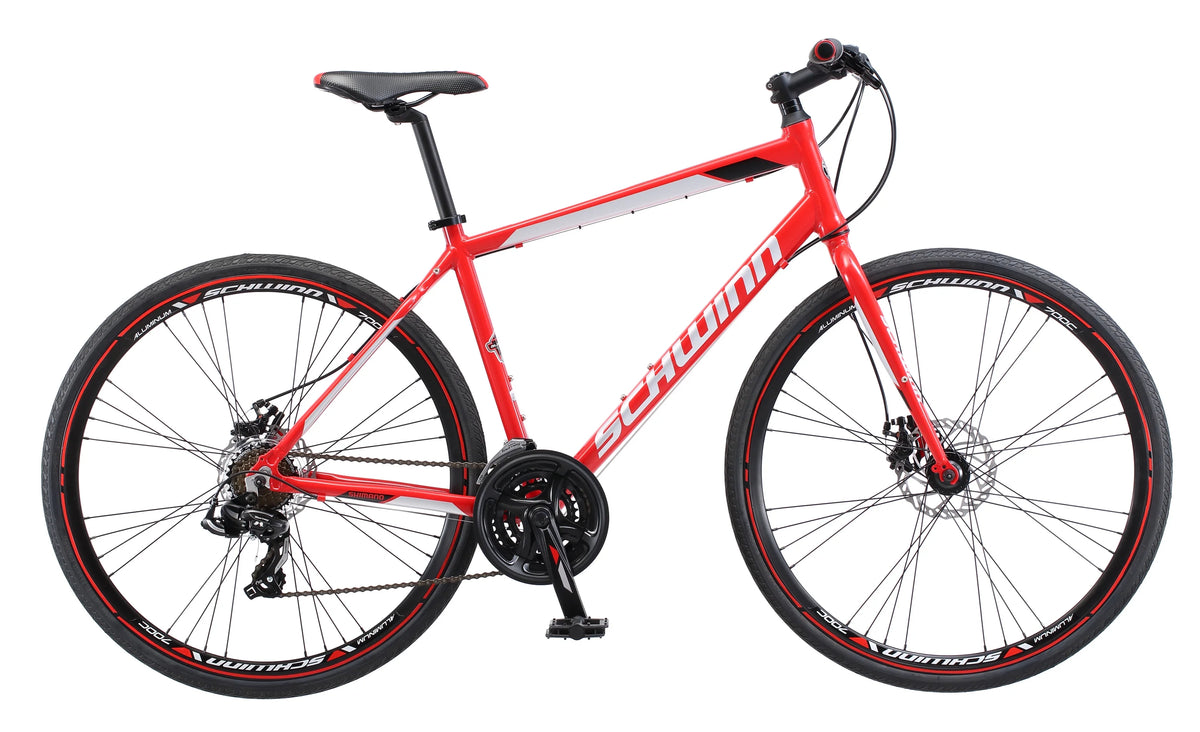 Kempo Hybrid Bike, 700c Wheels, 21 Speeds, Mens Frame, Red - Product image 2