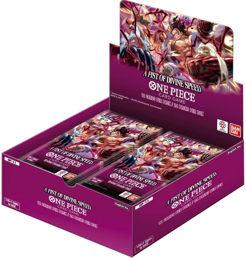 Bandai TCG One Piece: A Fist of Divine Speed (OP-11) Booster Display - Collectible Card Game Ages 6 and Up - 2 Players - 15 Minutes or More Play Time