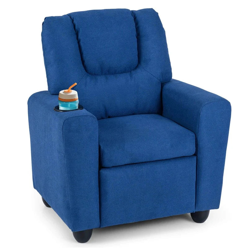 Kids Recliner Chair with Cup Holder & Side Pocket, Adjustable Toddler Lounge Sofa - Product image 87