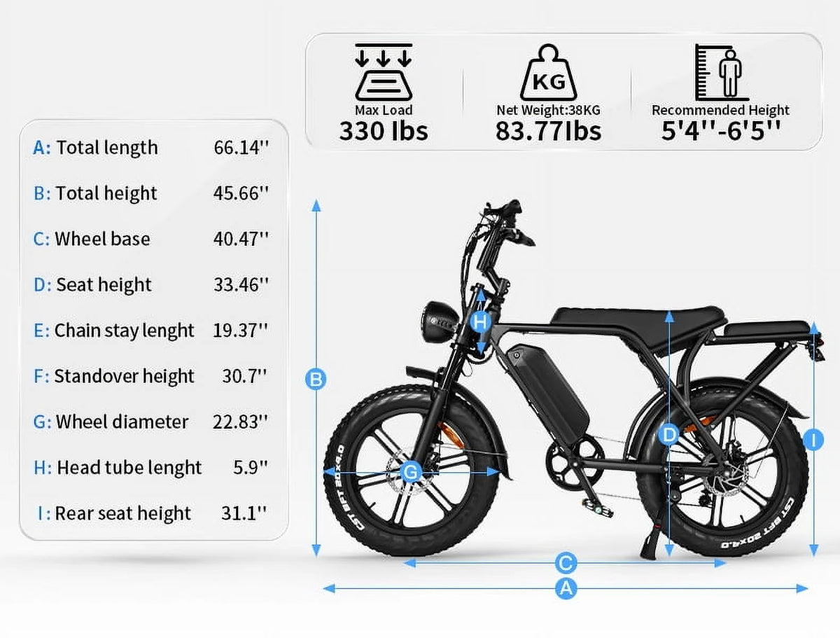 Hipatoo 26" Electric Bike 500W 20MPH E - Bike, 36V 10.4ah Battery, Ebike for Adults, E Bike UL2849 - Product image 15