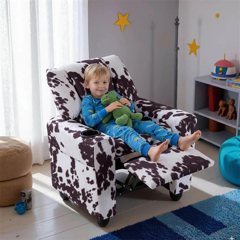 Kids Recliner Chair with Cup Holder & Side Pocket, Adjustable Toddler Lounge Sofa - Product image 59