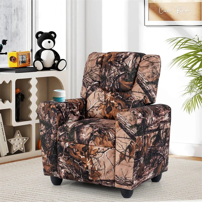 Kids Recliner Chair with Cup Holder & Side Pocket, Adjustable Toddler Lounge Sofa - Product image 54