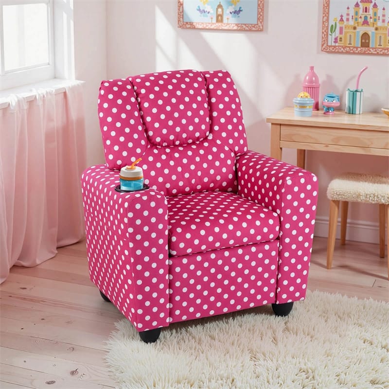 Kids Recliner Chair with Cup Holder & Side Pocket, Adjustable Toddler Lounge Sofa - Product image 76