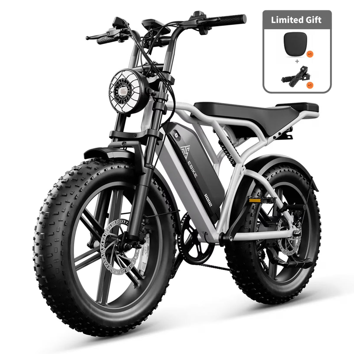 Electric Bike for Adults, 750W Peak 1500W Motor, 20"x4" Fat Tire E Bicycle, Hydraulic Disc Brakes - Product image 13