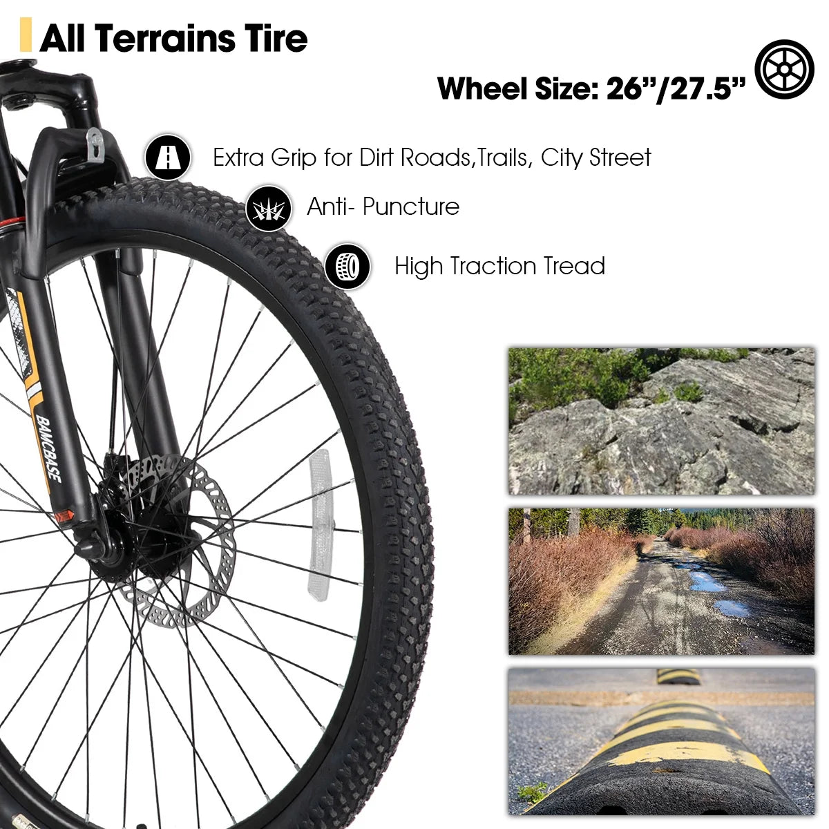 HILAND 26 in Mountain Bike, Mens and Womens Aluminum Frame MTB with 21 Speeds, Dis Brake - Product image 15