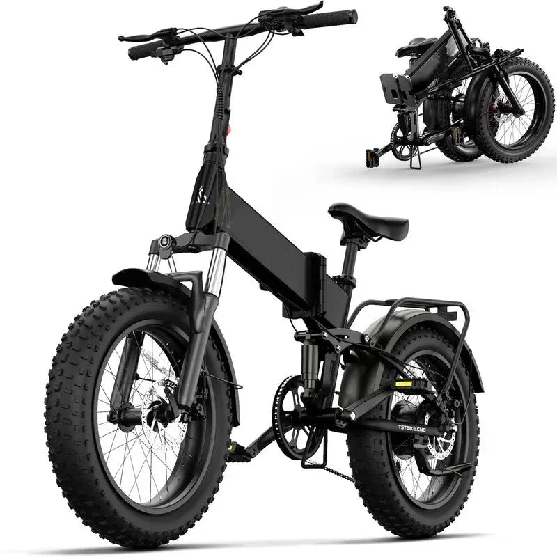 Electric Bike, 4.0 Fat Tire Foldable Ebike, 48V 13Ah Battery, 750W Electric Commuter Bicycle with LCD - Product image 1