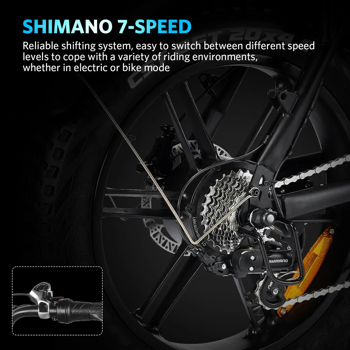 Hipatoo 26" Electric Bike 500W 20MPH E - Bike, 36V 10.4ah Battery, Ebike for Adults, E Bike UL2849 - Product image 23