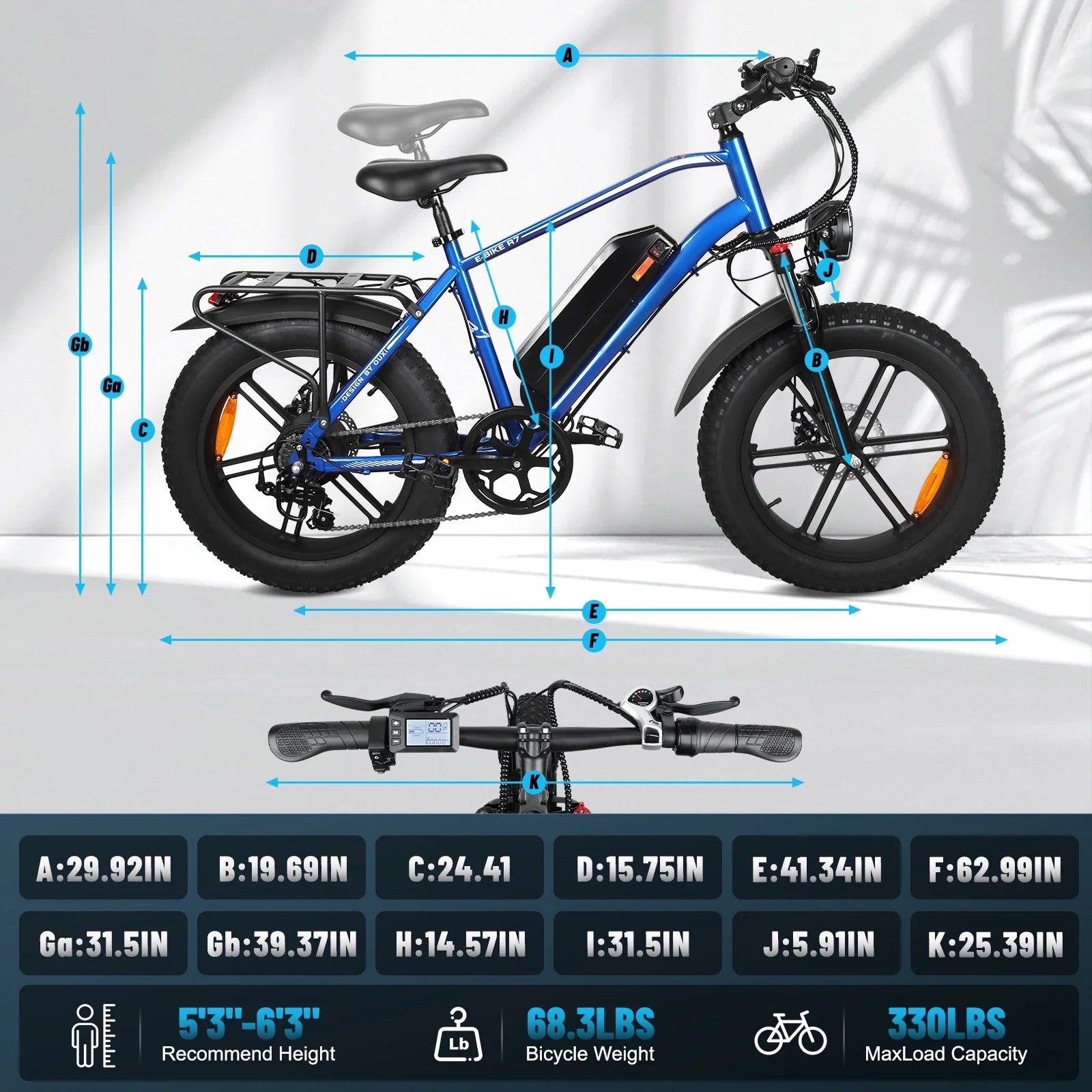 Hipatoo 26" Electric Bike 500W 20MPH E - Bike, 36V 10.4ah Battery, Ebike for Adults, E Bike UL2849 - Product image 37