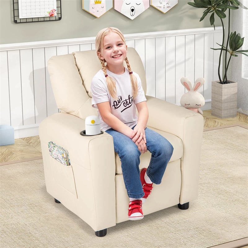 Kids Recliner Chair with Cup Holder & Side Pocket, Adjustable Toddler Lounge Sofa - Product image 32