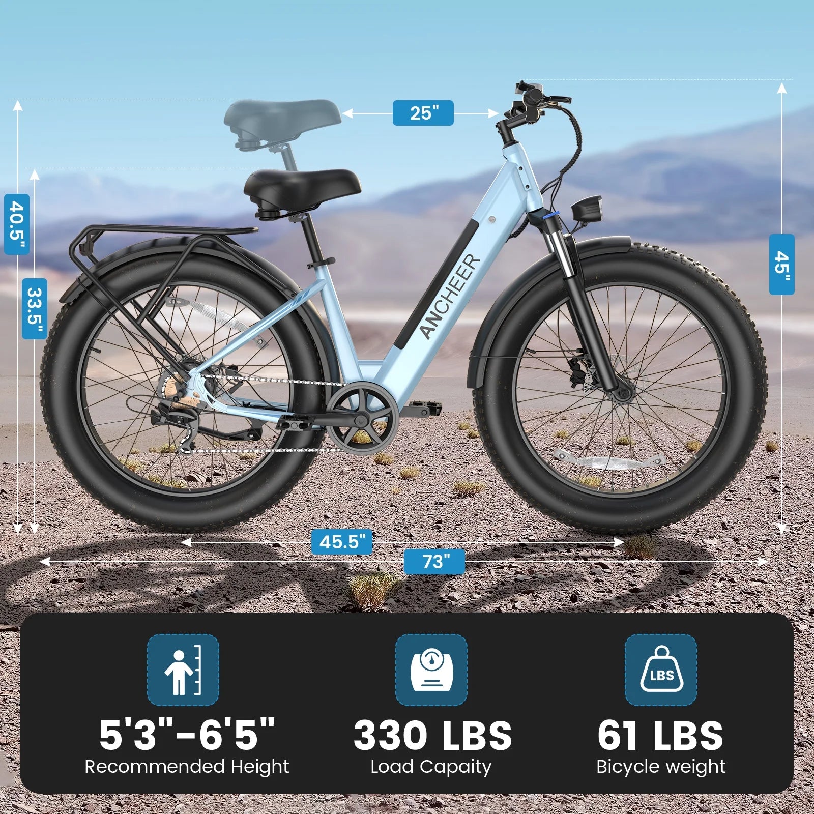 ANCHEER Electric Bike for Adults, 750W Ebike, 28MPH 60miles Electric Mountain Bike - Product image 8