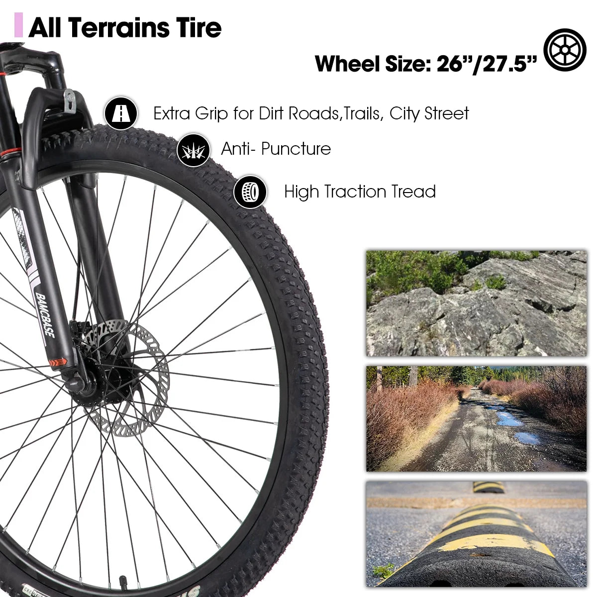 HILAND 26 in Mountain Bike, Mens and Womens Aluminum Frame MTB with 21 Speeds, Dis Brake - Product image 9