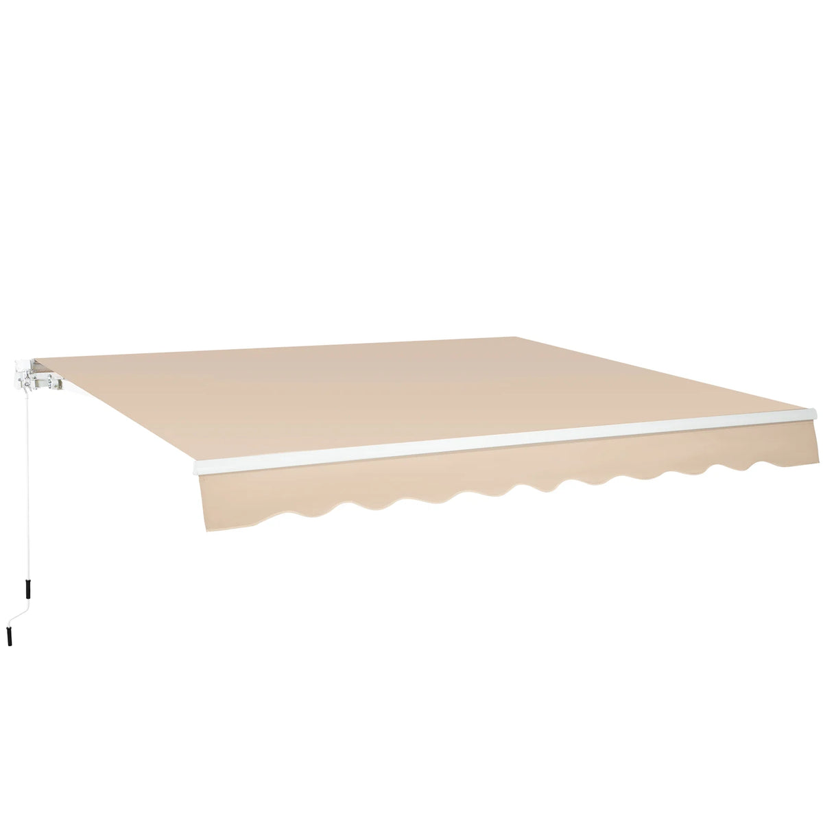 AECOJOY 16'x10' Manual Retractable Awning Sun Shade, Patio Awning Canopy - Product image 1