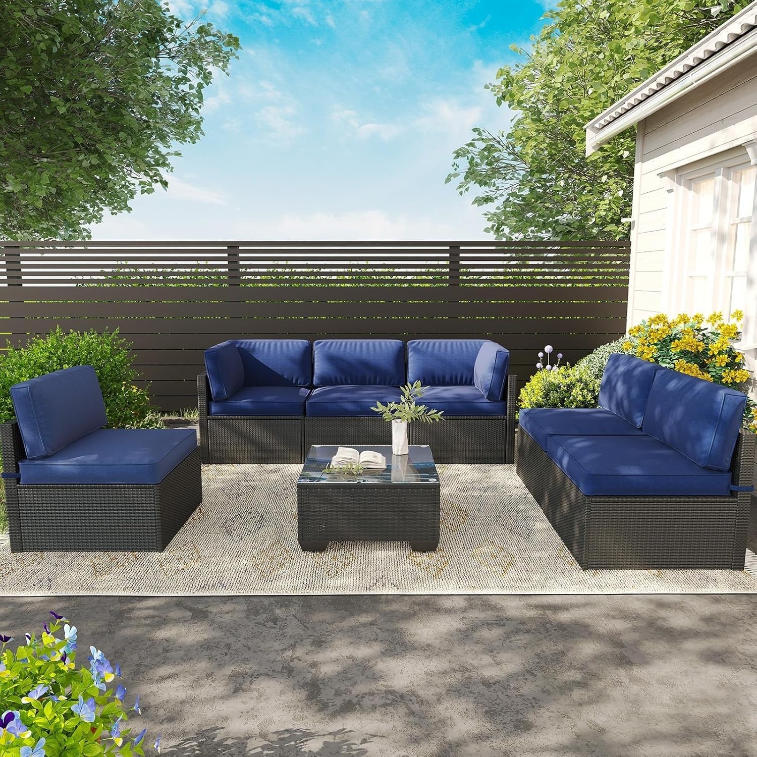 AECOJOY Outdoor Cushions for Patio Furniture 14PCS Outdoor Cushion Covers Replacement Washable with Zipper - Product image 18