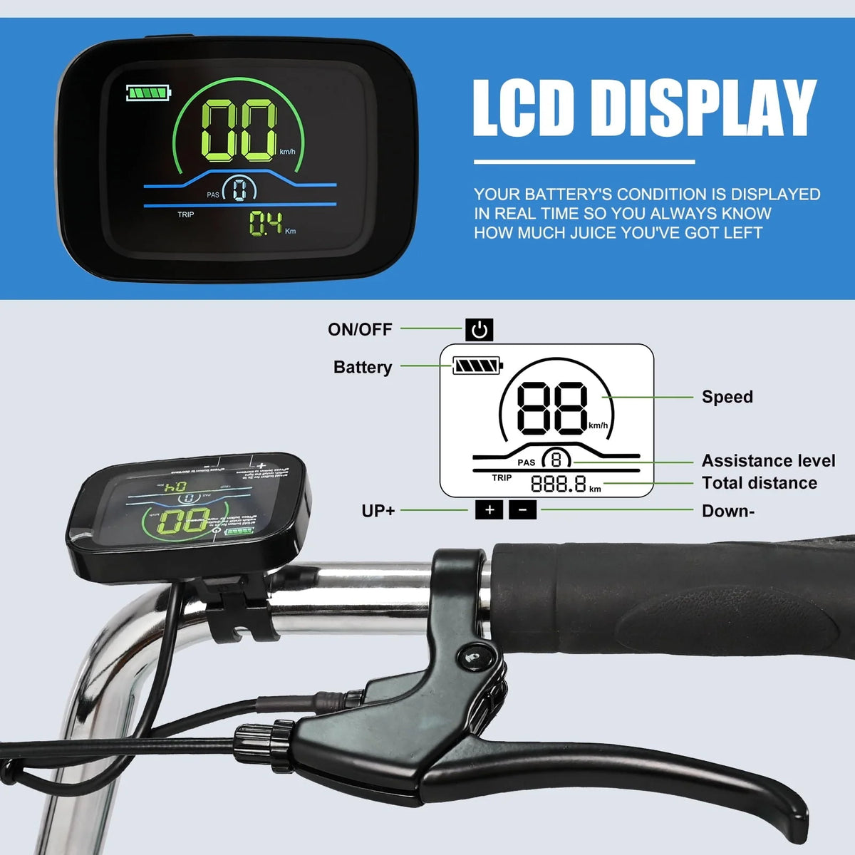 Lilypelle Electric Tricycle, 3 Wheel Motorized Bicycle, with 350W Motor 36V 10.4AH Lithium Battery UL - Product image 6
