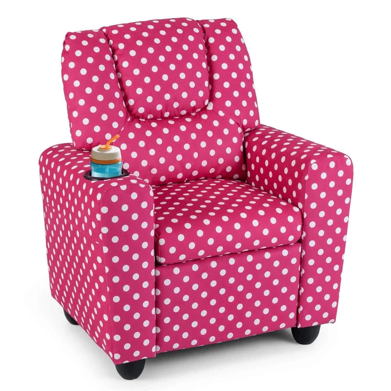 Kids Recliner Chair with Cup Holder & Side Pocket, Adjustable Toddler Lounge Sofa - Product image 67