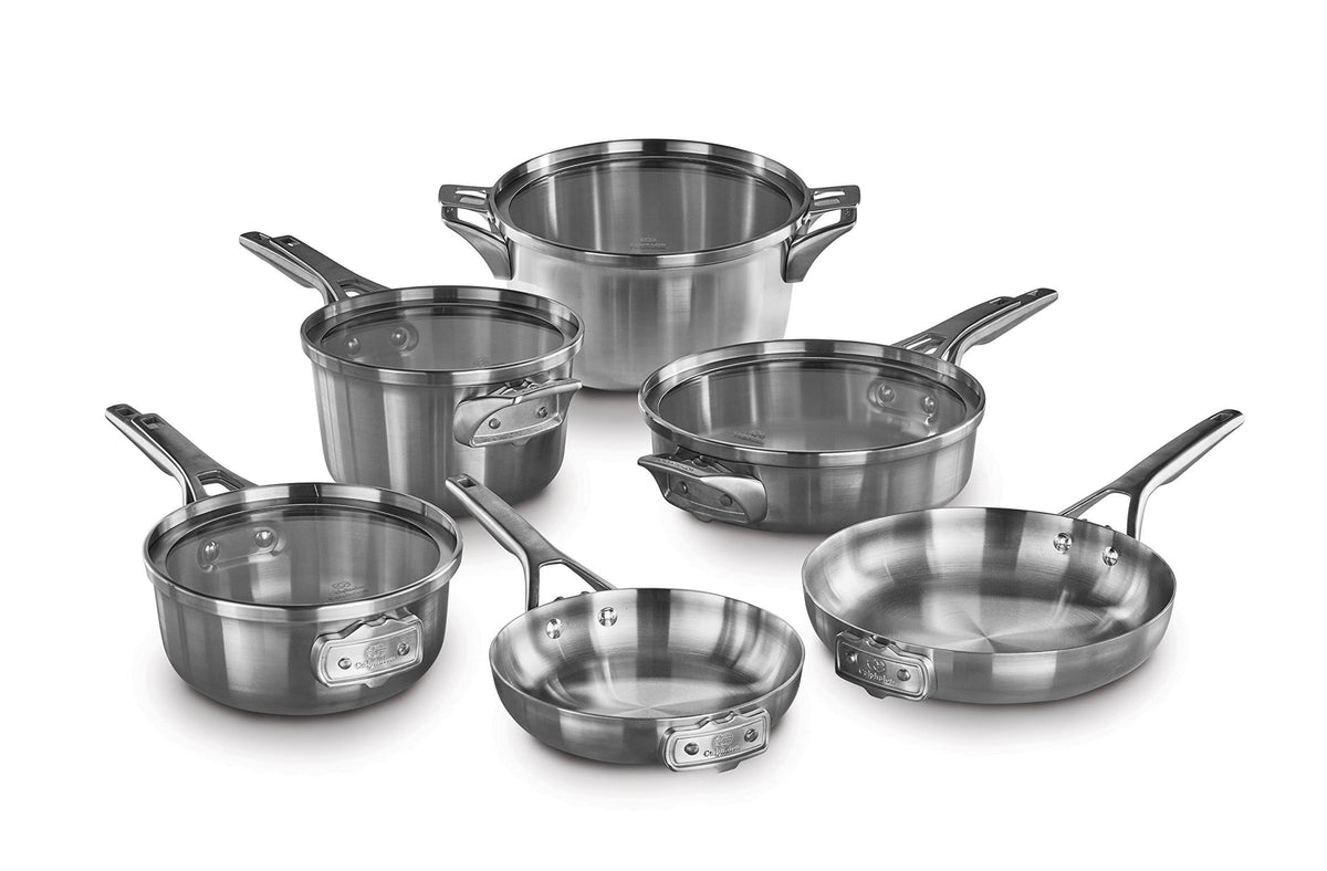Calphalon Premier 10-pc. Space-Saving Stainless Steel Cookware Set - Product image 1