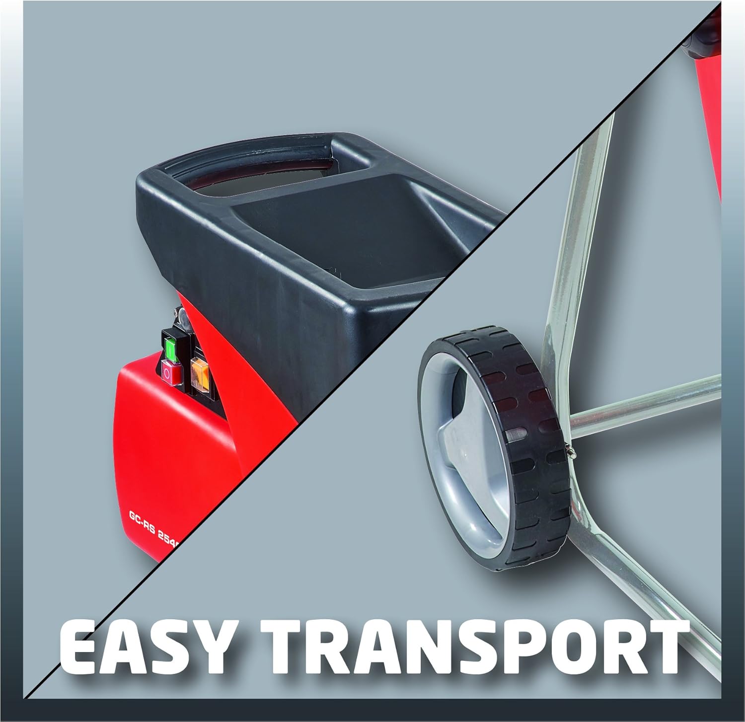 Einhell Silent plant shredder GC-RS 2540 (2000 W, Speed ​​40 rpm, 50L waste collection bag) Delivered with a bag
