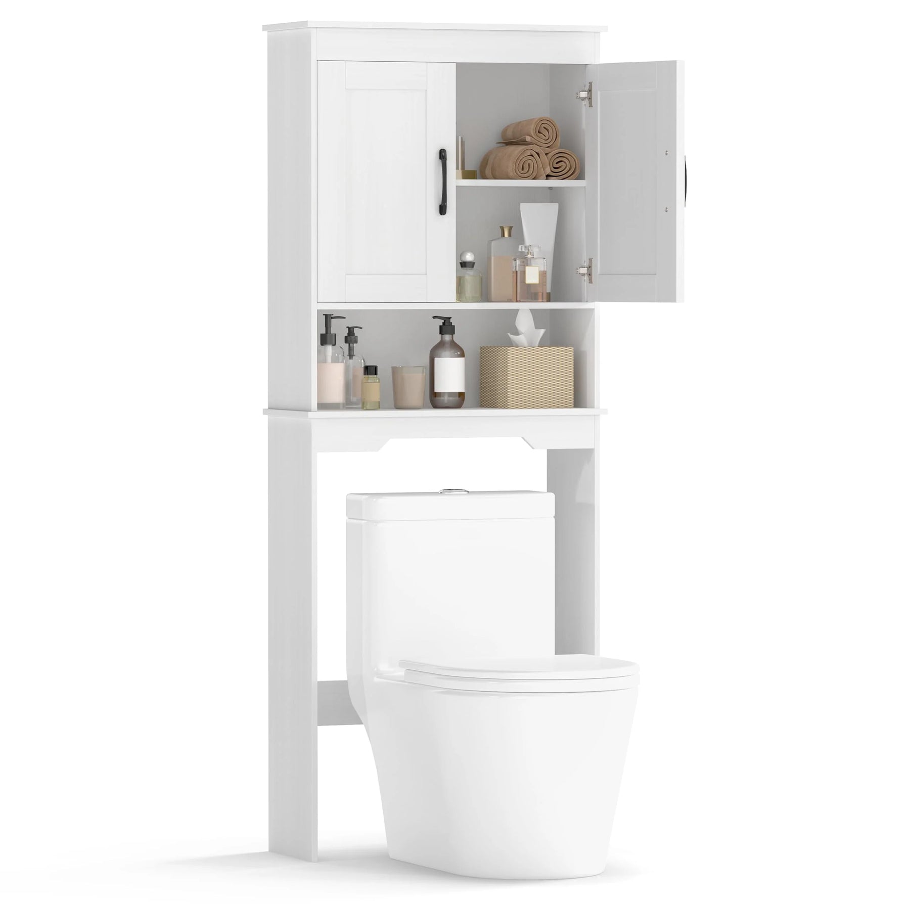 Tangkula Over Toilet Space Saver Bathroom Organizer with Storage Cabinet - Product image 9