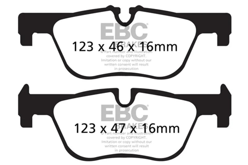 EBC Ultimax2 Low Dust Street - Rear Ultimax 2 Pad PN UD1613