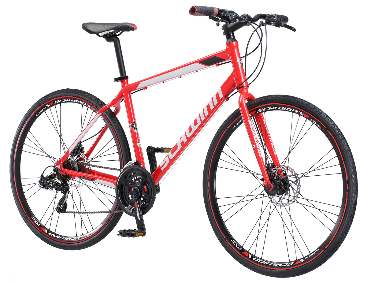 Kempo Hybrid Bike, 700c Wheels, 21 Speeds, Mens Frame, Red - Product image 3