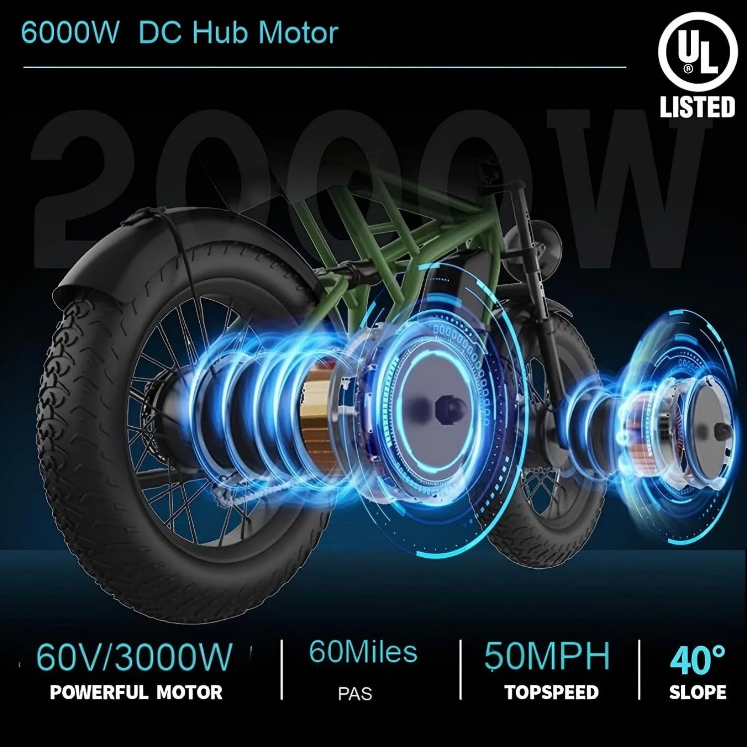 Freego X2pro 6000W(Peak)Motor 60V 30ah Battery Electric Motorcycle for Adults, Electric Dirt Bike Teens - Product image 3