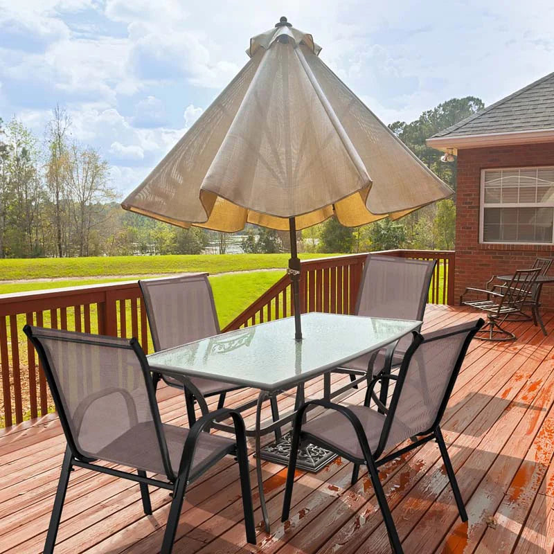 Set of 4 Outdoor Stackable Dining Chairs with Breathable Fabric, All Weather Patio Dining Chairs - Product image 20