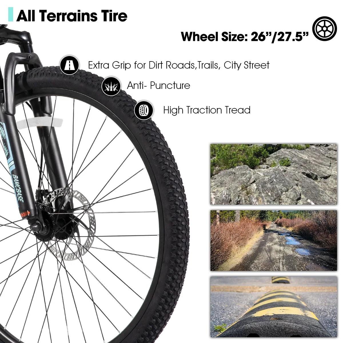 HILAND 26 in Mountain Bike, Mens and Womens Aluminum Frame MTB with 21 Speeds, Dis Brake - Product image 20