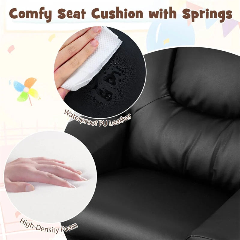 Kids Recliner Chair with Cup Holder & Side Pocket, Adjustable Toddler Lounge Sofa - Product image 17