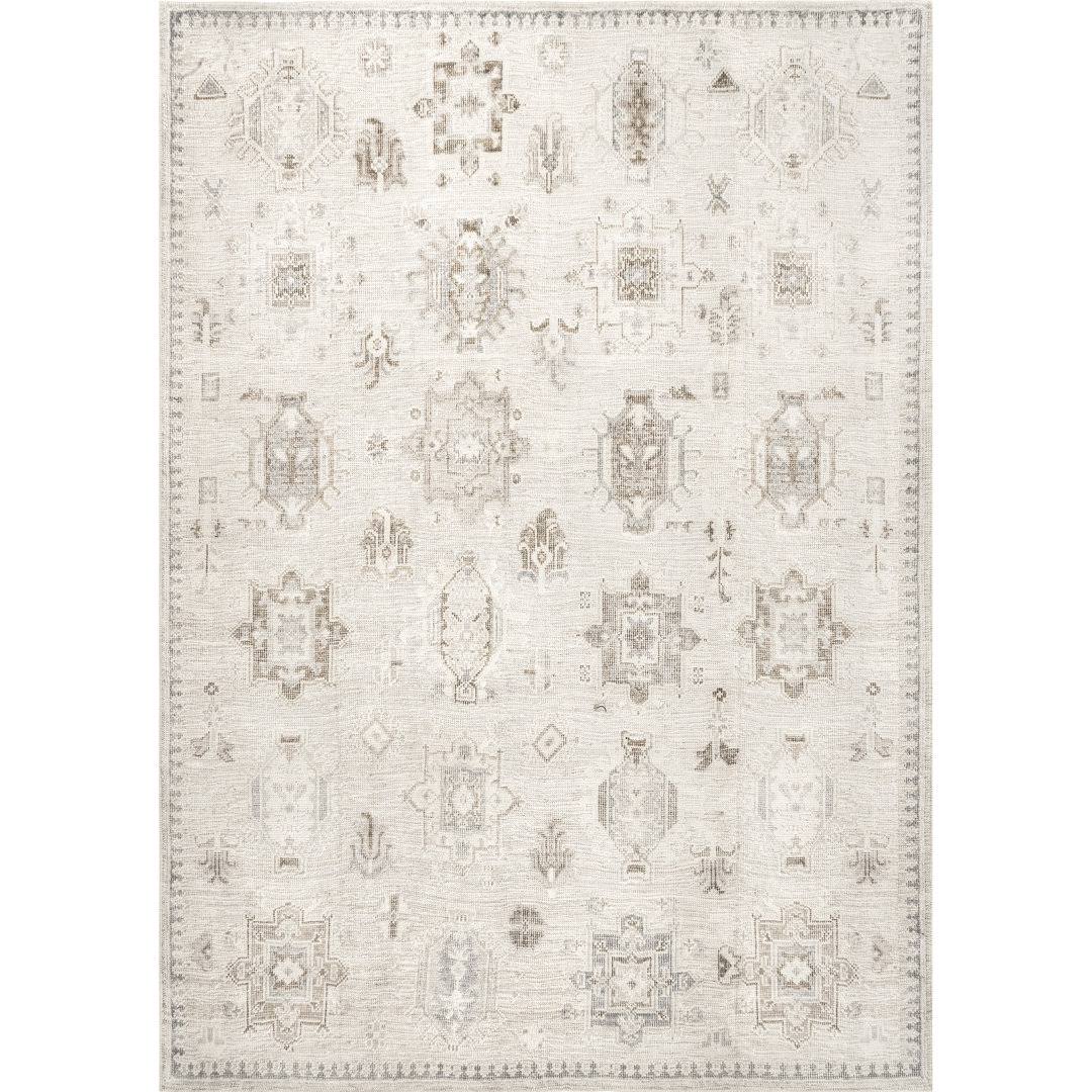 Elverta Oriental Machine Washable Beige Area Rug Birch Lane Rug Size: Rectangle 3' x 5' - Product image 1