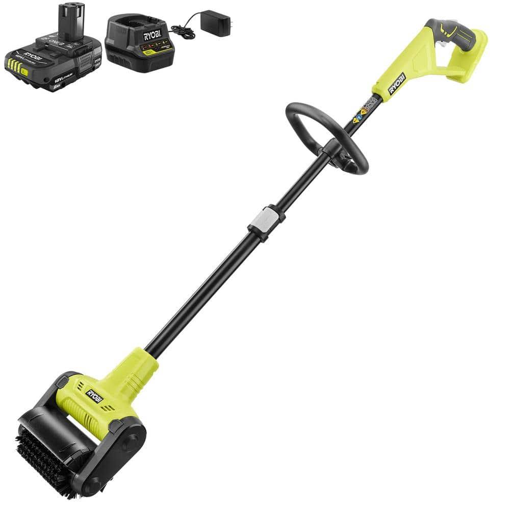Ryobi One+ 18V Cordless Battery Outdoor Patio Sweeper with 2.0 Ah Battery and Charger - Product image 1